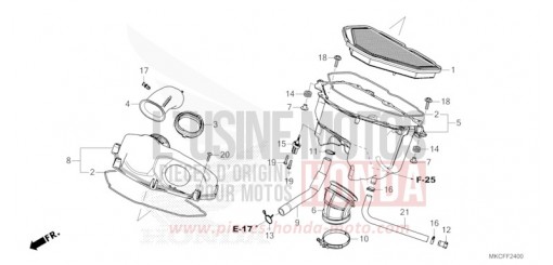AIR CLEANER GL1800DAN de 2022